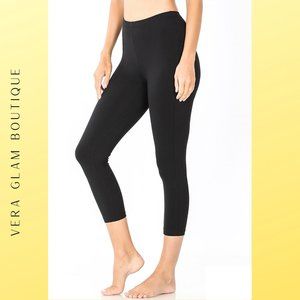 Zenana Premium Cotton Capri Leggings